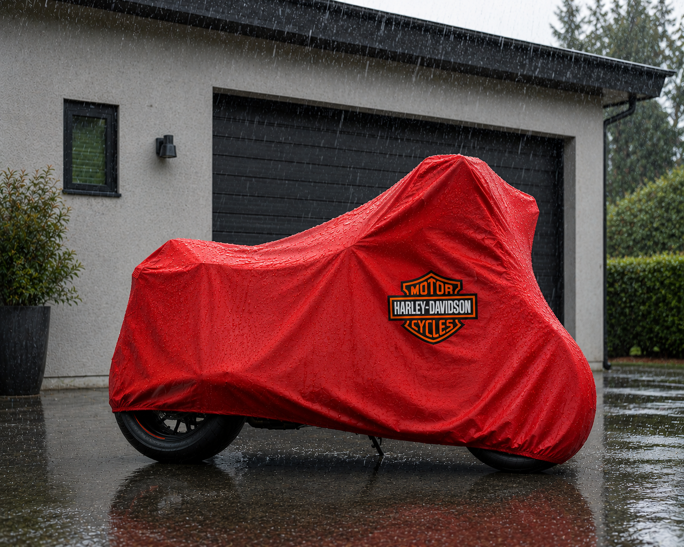 Harley Davidson Motorcycle Outdoor Cover – Rain, Sun & Dust Resistant