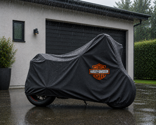 Harley Davidson Motorcycle Protective Outdoor Cover – Rain, Sun & Dust Resistant