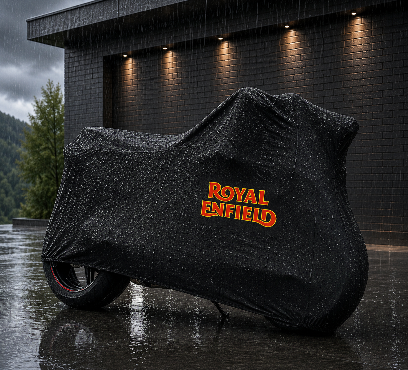 Royal Enfield Motorcycle Cover Outdoor Waterproof Custom Fit