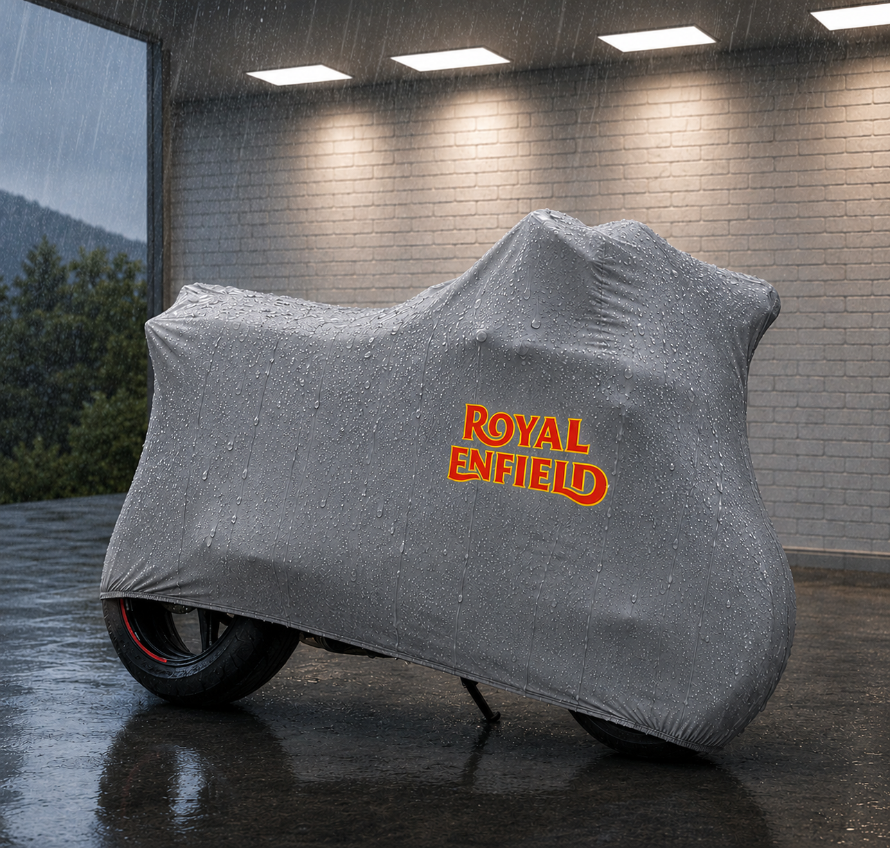 Royal Enfield Motorcycle Cover Outdoor Waterproof Custom Fit