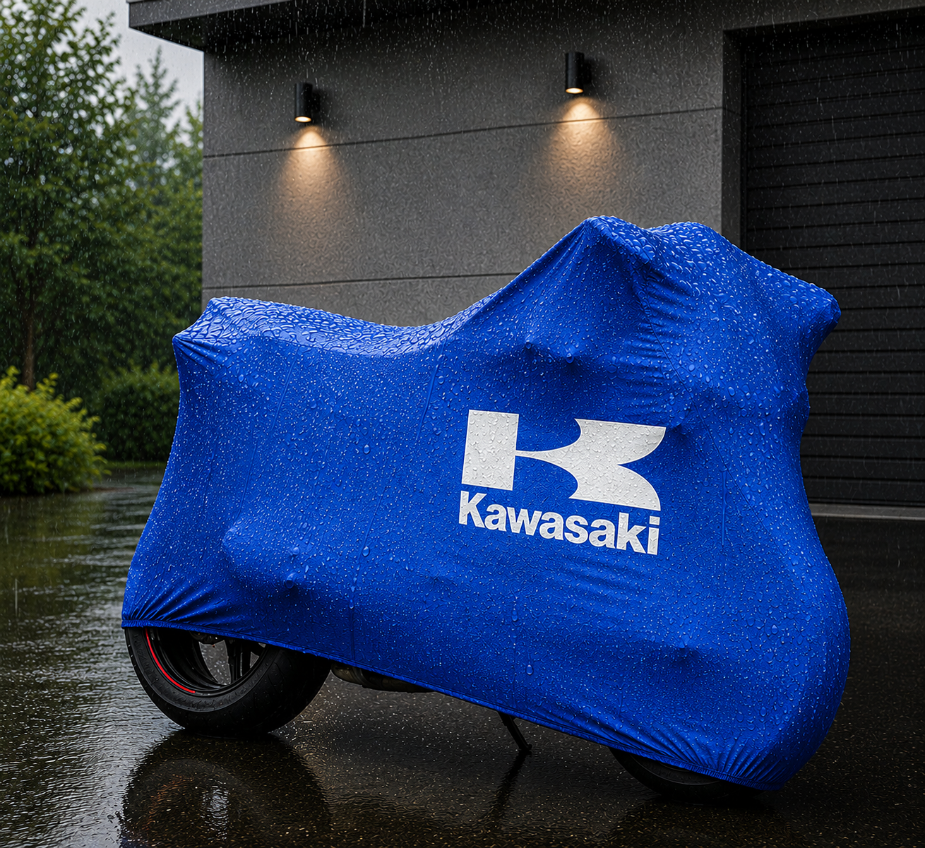 Kawasaki Motorcycle Cover Outdoor Waterproof Custom Fit