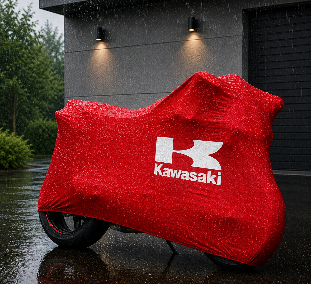Kawasaki Motorcycle Cover Outdoor Waterproof Custom Fit