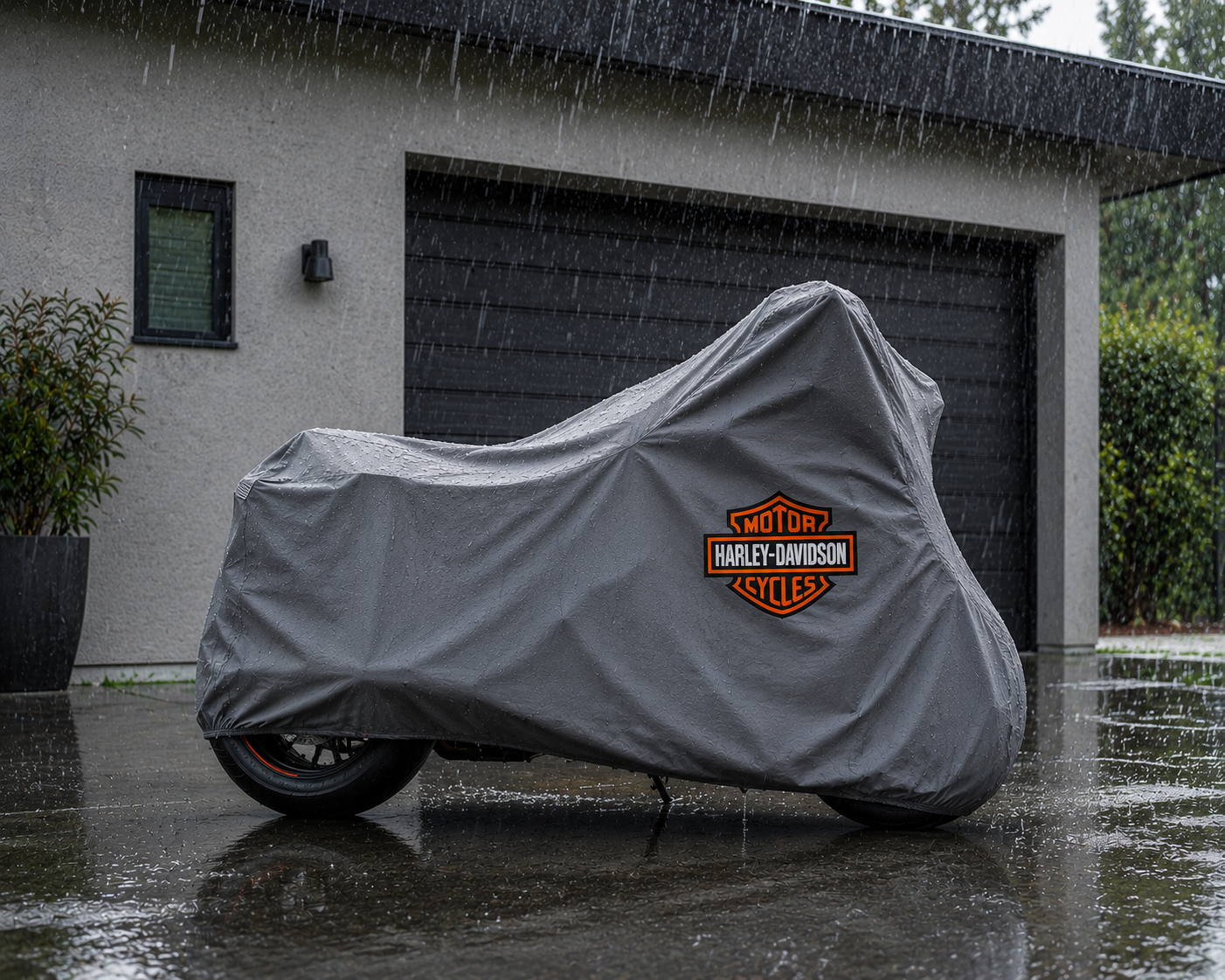 Harley Davidson Motorcycle Outdoor Cover – Rain, Sun & Dust Resistant